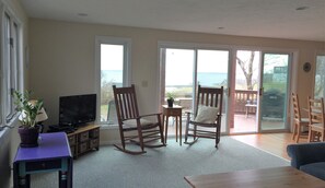 Smart TV, DVD player, books, stereo