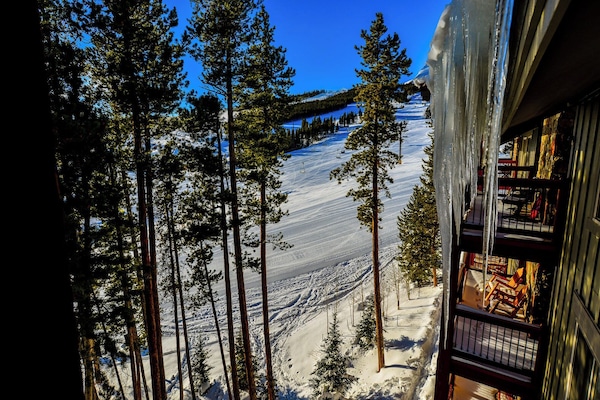 Watch the slopes in comfort from your own private balcony