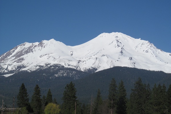 The view from the deck of the vacation rental