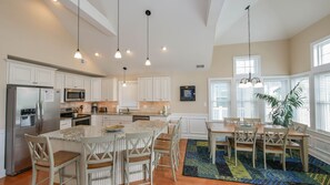 Fridge, microwave, oven, stovetop - Heart of OC-Beautiful NEW-Between Brds/Beach/Dwntwn, ELEVATOR 5 Bdrms 3.5 baths (Ocean City)