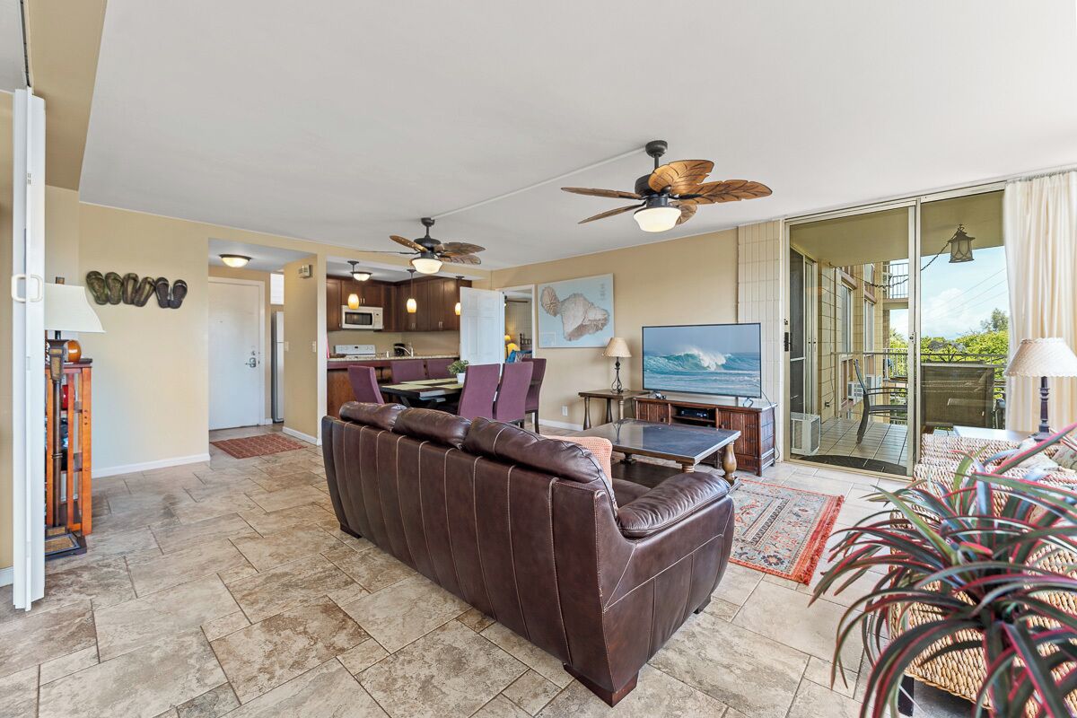 Smart TV, DVD player, books, music library