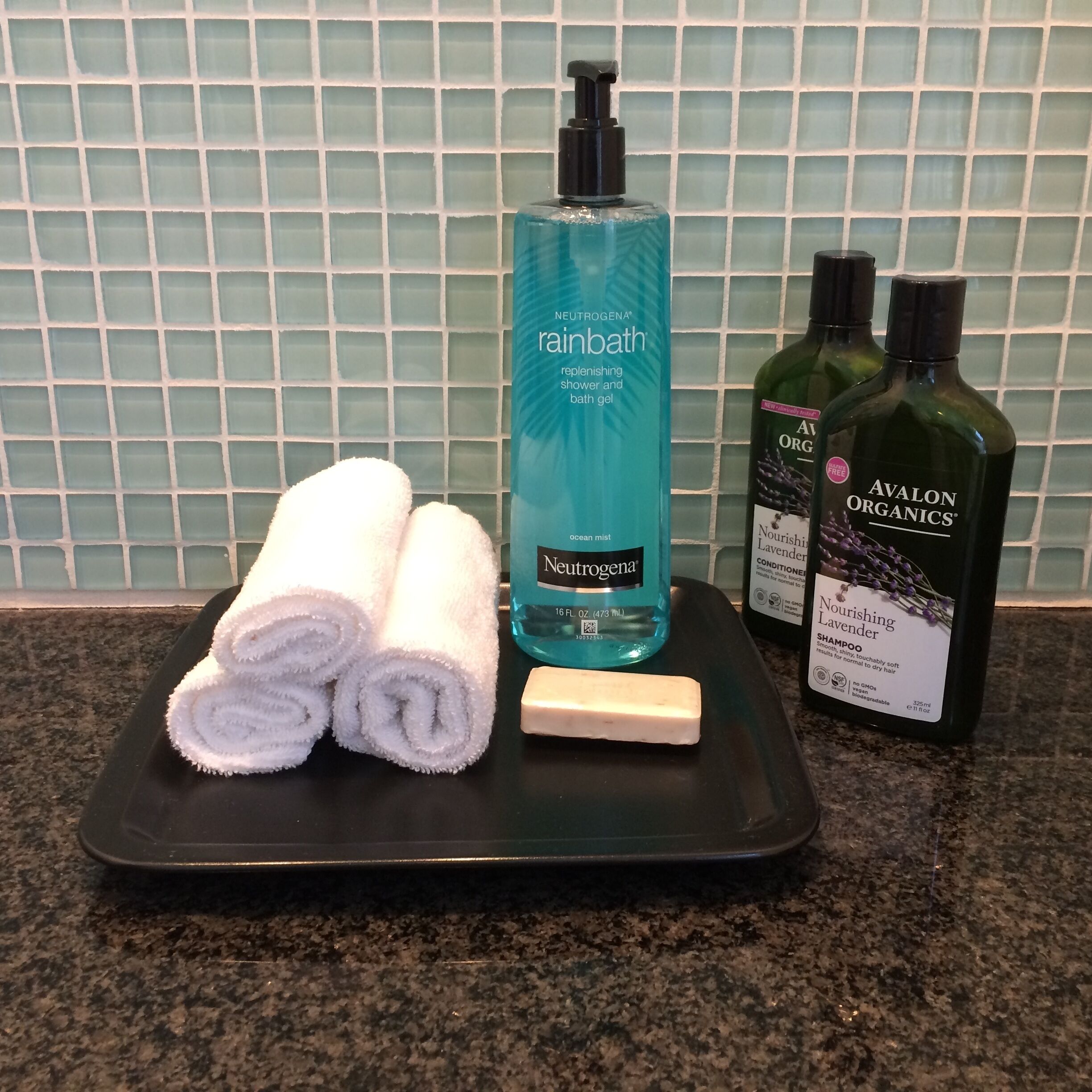 Bodywash, shampoo & conditioner