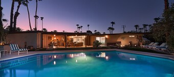FABULOUS PRIVATE MID-CENTURY FOUR BEDROOM RESORT STYLE POOL HOME IN CENTRAL PS