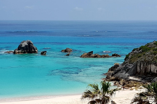 Plage, chaises longues, serviettes de plage
