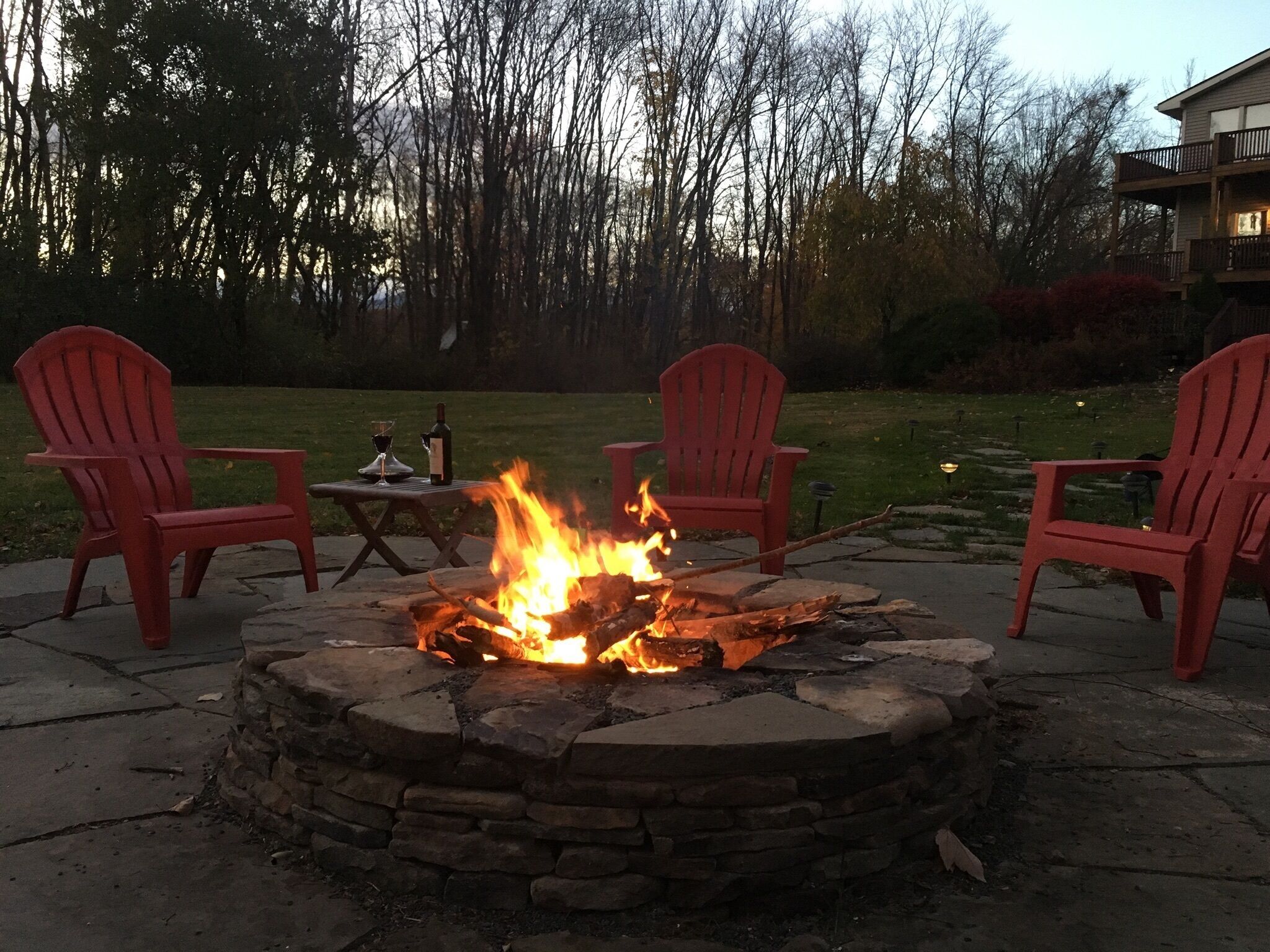 Enjoy the Outdoor Fire Pit