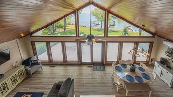 Vue depuis lâhĂ©bergement