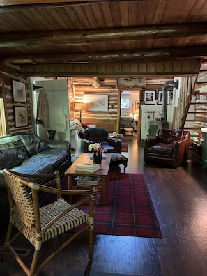 Interior - 125 Year Old Log Cabin in Good Hart/Tunnel of Trees Lake Michigan Beach Access! (Harbor Springs)