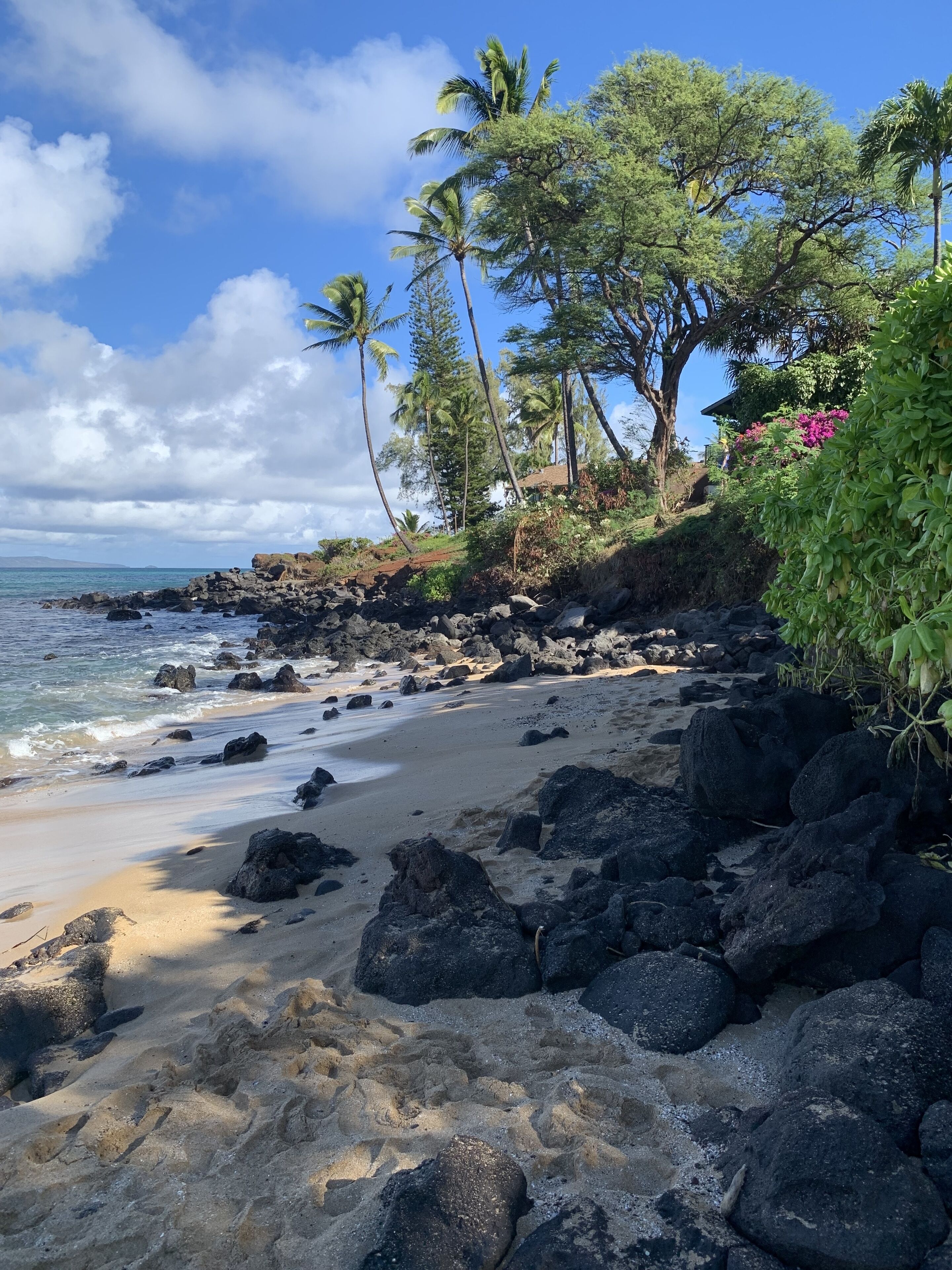 On the beach, beach towels