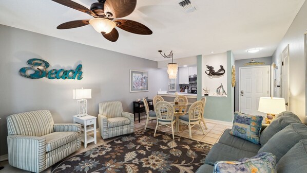 TV, DVD player, offices