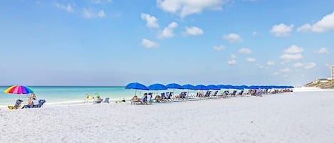 Vlak bij het strand