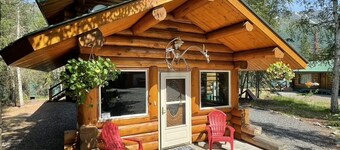 Riverfront Log Home på den verdensberømte Kenai-flod