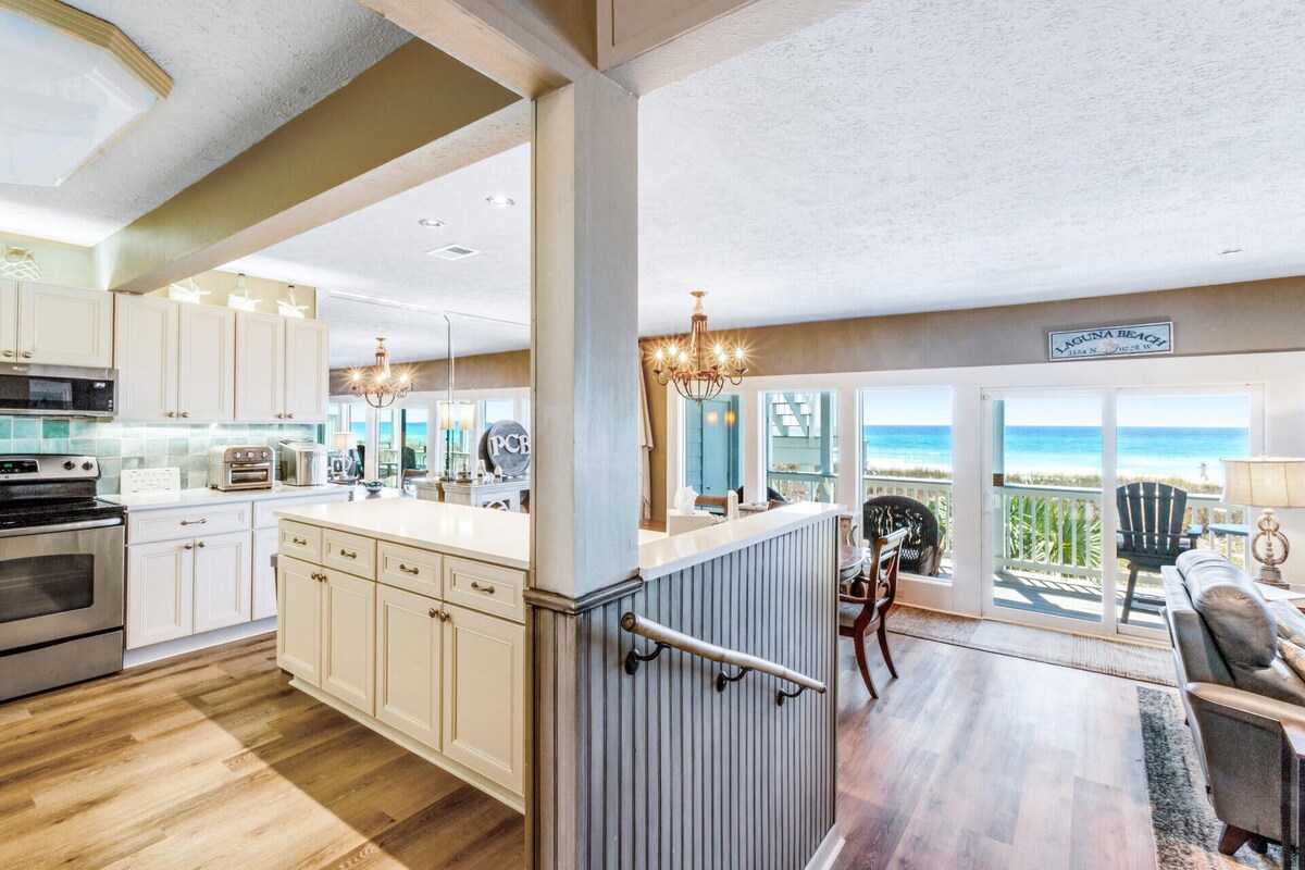 Oceanfront, 1st Floor (Lower), Fully-Updated, Luxurious 3-BR, 3-Bath Condominium