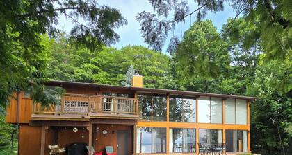 Private Lakefront Suttons Bay Home with Hot Tub, Newly Renovated Beach and A/C!