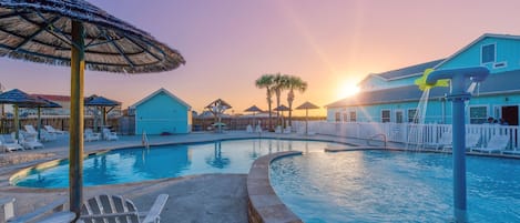 A heated pool