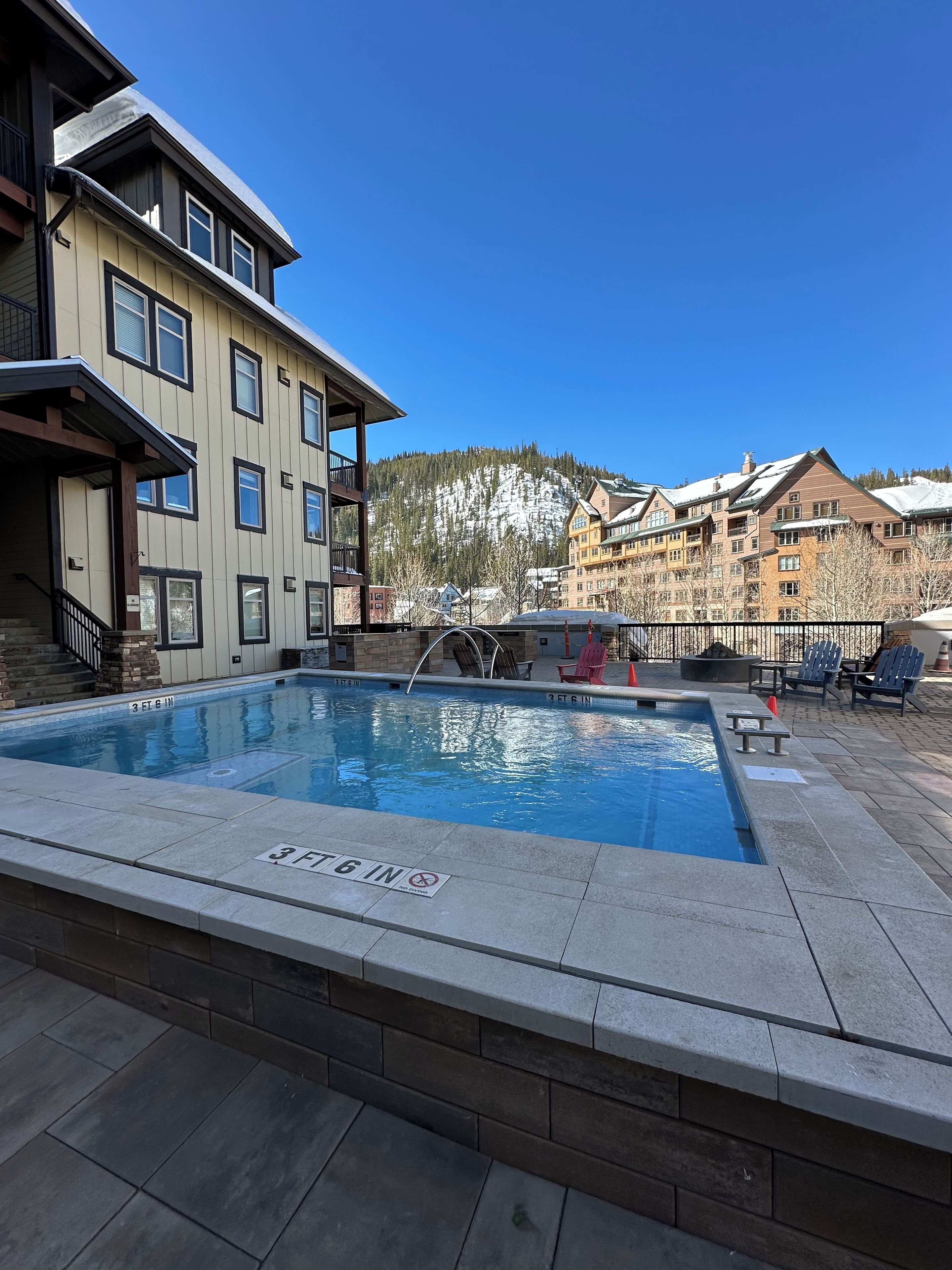 Newly built outdoor hot tub to relax your tired muscles. Open year round.