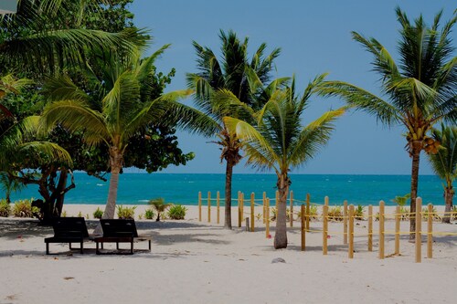 Ruhiges Apartment am Meer am großen privaten Strand - 9% Hotelsteuer inbegriffen!