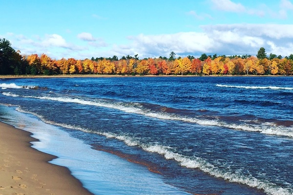 The west end of the bay during  the fall
