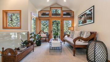 Smart TV, fireplace, offices, printers