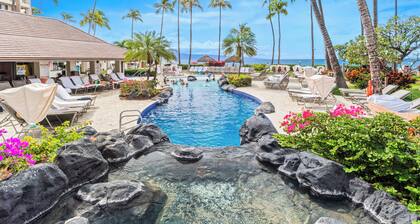 # 2113- Uusittu Kaanapali Alii 3 makuuhuone. Yläkerrassa, merinäköala, video liitteenä