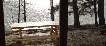 Bass Lk ~ Eagle River ~ Waterniveau ~ Prachtig zandstrand