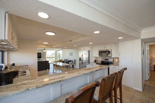 Beach Front Property with lots of space! Two balconies and Gulf views!