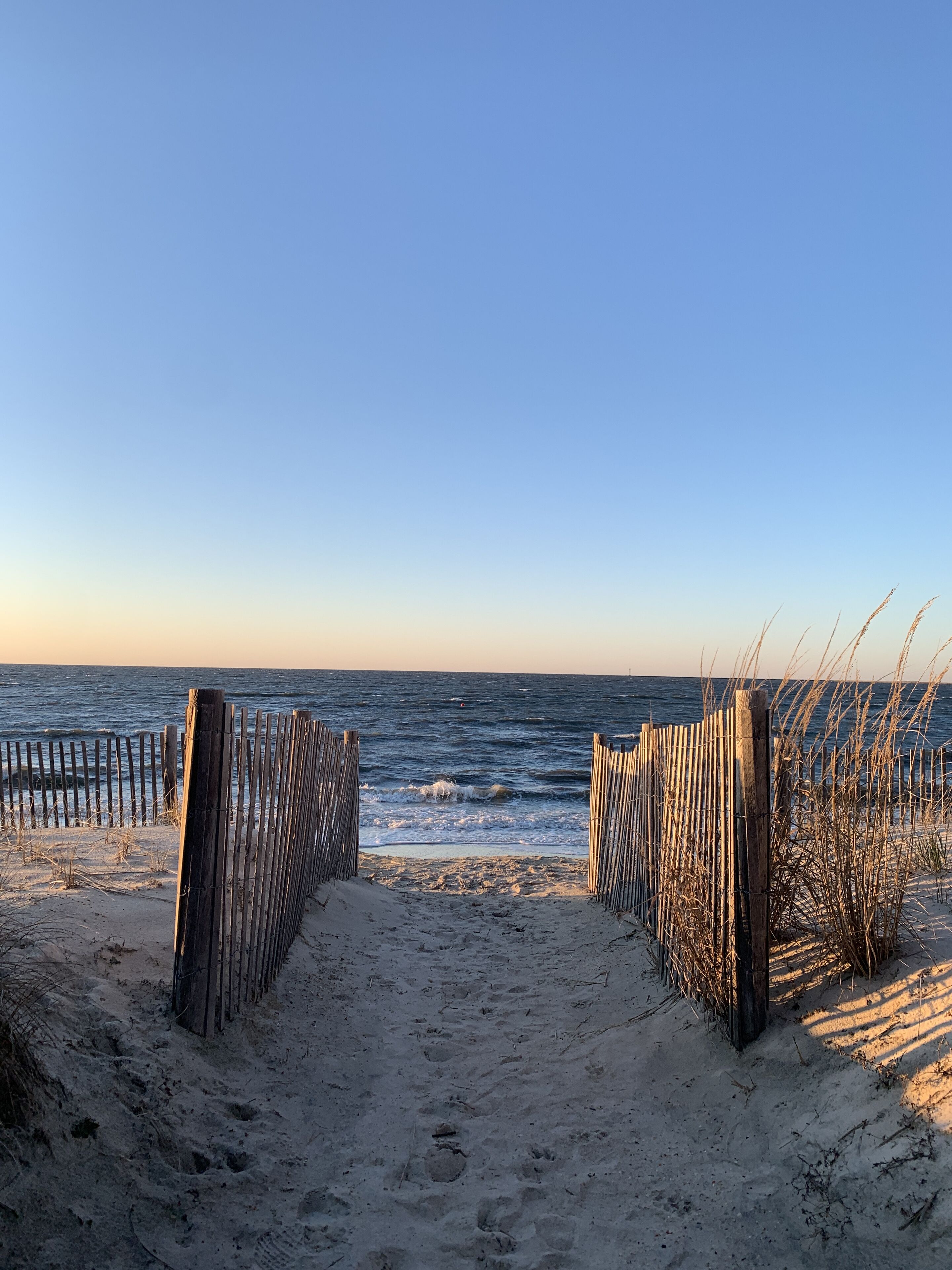 On the beach, sun loungers, beach towels