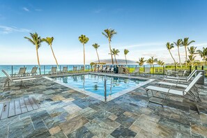 A heated pool - 207 - Lovely Oceanfront One Bedroom Unit! (Kihei)