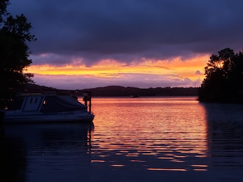 Sunset off dock