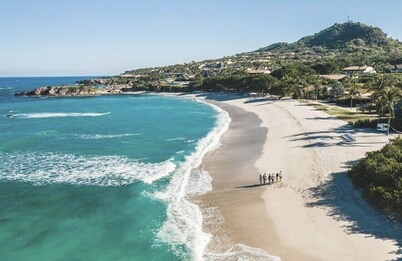 Ocean View Condo in Punta Mita, Beach Clubs access, Golf Cart, Breakfast, Pool.