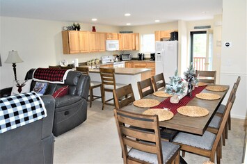 Kitchen, Living Room, Dining Area