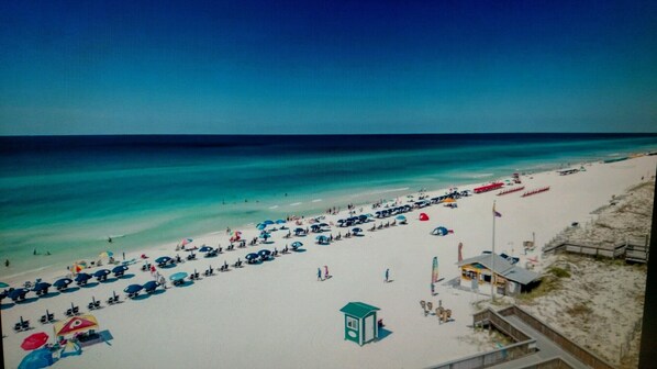 Enjoy a day of sunbathing and relaxation on our well-maintained beach with comfortable sun loungers and umbrellas.