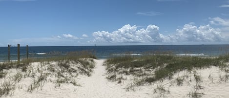 On the beach