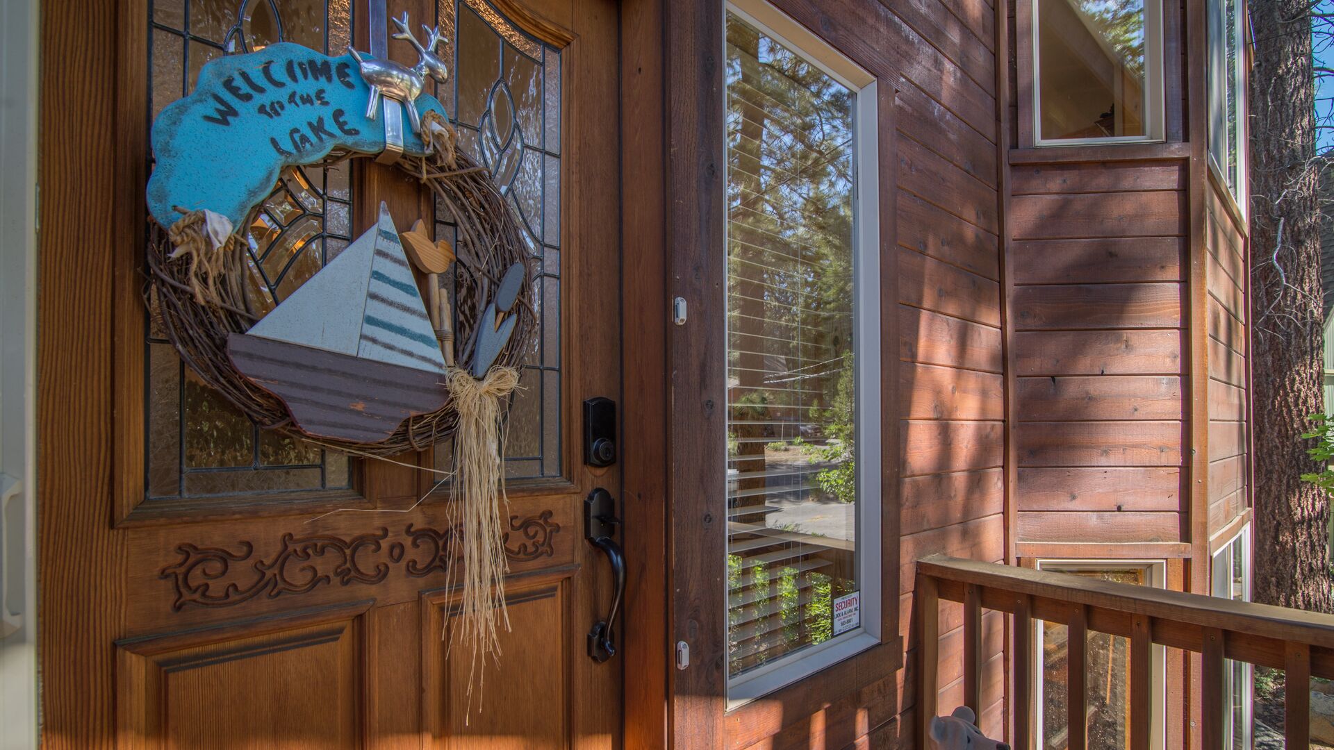 Welcome to the Lake - front of home