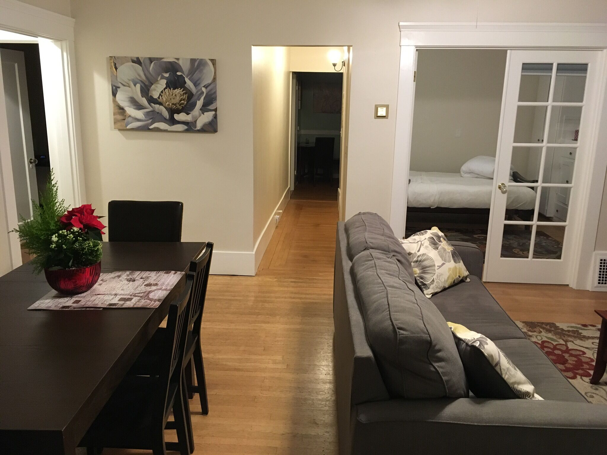 2 bedrooms, in-room safe, iron/ironing board, travel crib