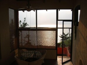 Dining - Beautiful view of Lake Atitlan.. house is nestled in resort area (Santa Catarina Palapo)