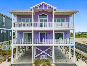Exterior - 6 Bdrm OIB Home | Steps to Beach | Private Pool (Ocean Isle Beach)