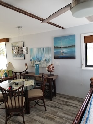 Dining - Corner unit with unobstructed views of Sapphire Beach which is steps away... (St. Thomas)