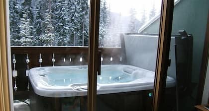 The Best Ski in/Ski Out Location with Private Hot Tub & Bbq