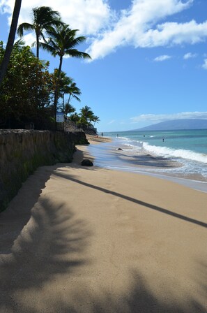 Plage, chaises longues, serviettes de plage