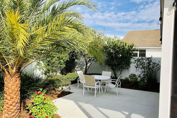 Enclosed backyard patio