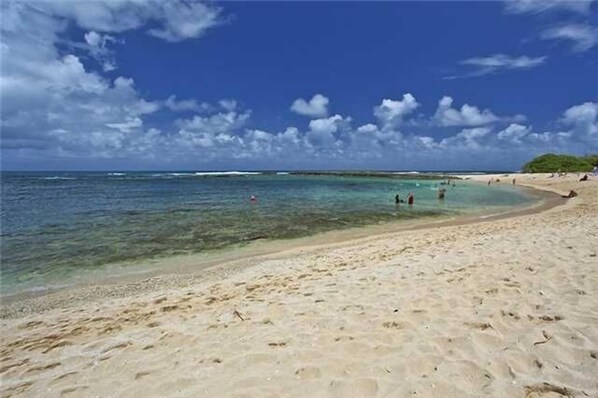 Sun loungers, beach towels