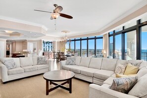 TV - The Oasis 1511 | Spacious, Lazy River, Poolside Grill, New Splash Pad, Pool with Slide! (Orange Beach)