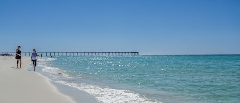 On the beach