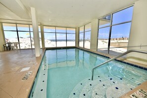 Indoor pool, a heated pool - Beach Front/Ole River Access/1 mile to Flora/Bama (Orange Beach)