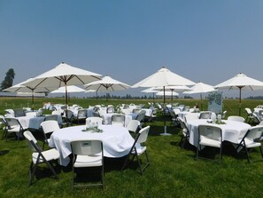 Aussenbereich für Bankette