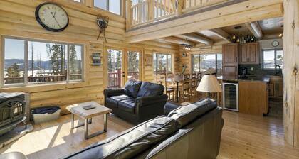 Inicio de la cima de la montaña con vistas impresionantes