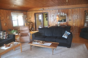 dinning behind couch