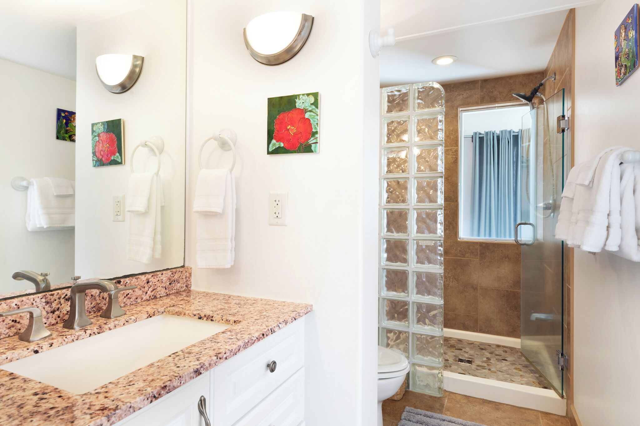 Bathtub, hair dryer, towels, soap