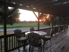 Sunset View from deck.
