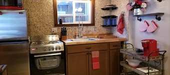 Charming Lakefront Studio Cabin w/ Private Boat Launch & Slip Ideal for 2 Guests